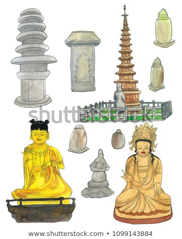 Stock photo: Korea Stone Buddha