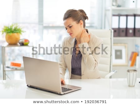 Stock foto: Businesswoman Suffering From Neck Pain