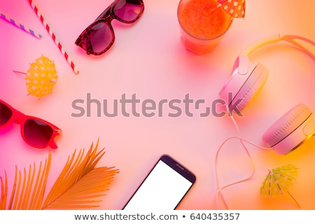 Foto stock: Summer Flat Lay Scenery