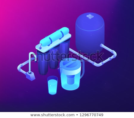 Stock photo: Water Filtering System Concept Vector Illustration