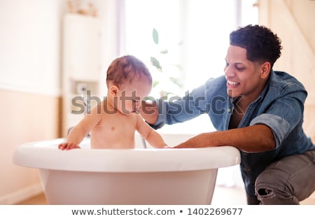 Zdjęcia stock: Toddler In Bathroom