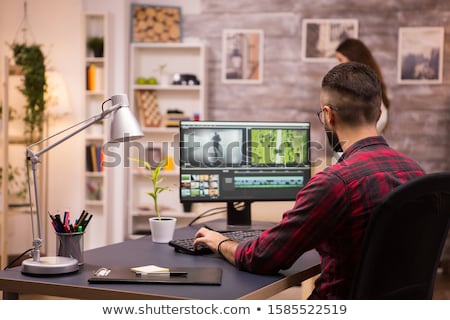 Stock photo: Creative Designer Working From Home