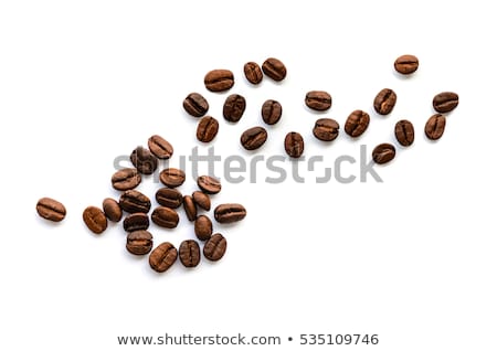 Foto stock: Heart From Coffee Beans