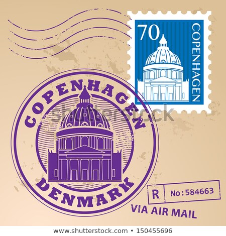 Stock fotó: Danish Post Stamp