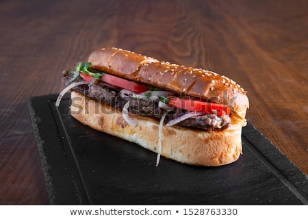 Foto stock: Kofta Sandwich