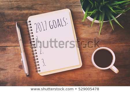 Stock foto: Coffee And Text 2017 Resolutions