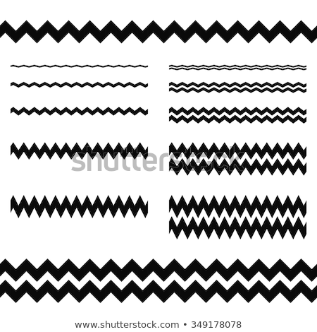Stockfoto: Zigzag Line Page Divider Line Graphic Design Element Zigzag Separator Vector Illustration Isolate