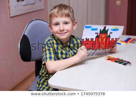 Сток-фото: Boy And Kremlin