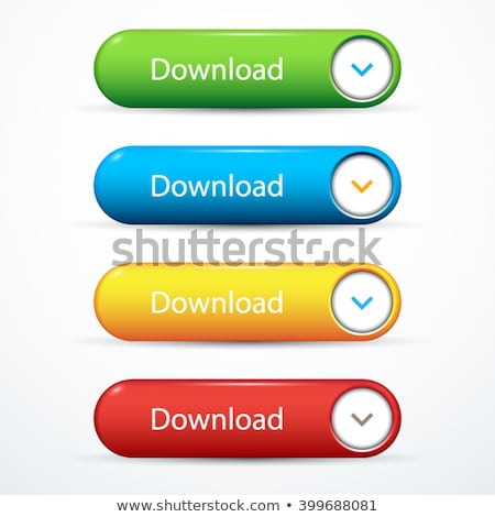 Foto stock: Glassy Button With Download Arrow