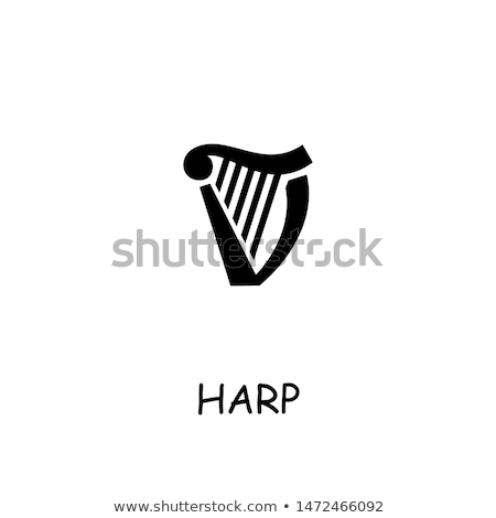 Сток-фото: Vector Icon Harp