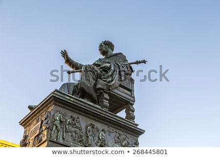 Сток-фото: Munich Residence With Statue Of King Luitpold