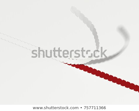 Stockfoto: Red Tear Strip 3d Rendering