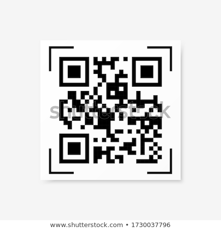 Stok fotoğraf: Qr Code Abstract Vector Modern Bar Code Sample For Smartphone Scanning Isolated On White Background