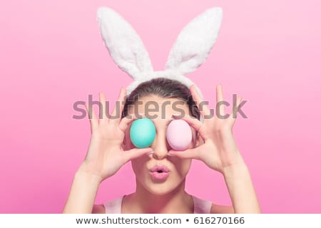 Stok fotoğraf: Pretty Girl On Easter Holiday