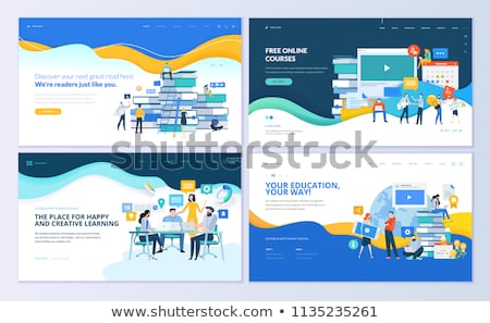 Business Educationapp Interface Template Foto stock © PureSolution