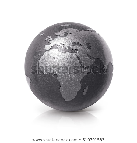 3d Earth Model With Black Background Stock foto © 7Crafts