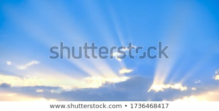 Stock fotó: Cloud With Sunbeams