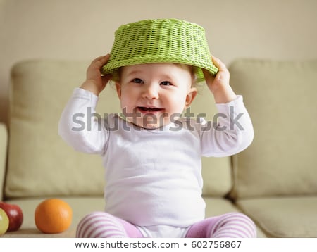 Stock photo: 1 Year Old Baby Girl At Home