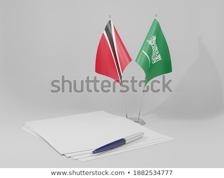 Stock photo: Saudi Arabia And Trinidad And Tobago Flags