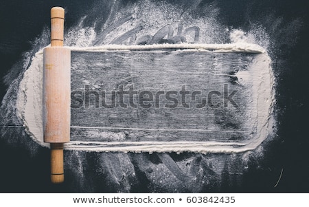 Сток-фото: Wheat Flour And Rolling Pin