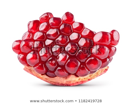 Foto d'archivio: Halves Of Pomegranate With Seeds