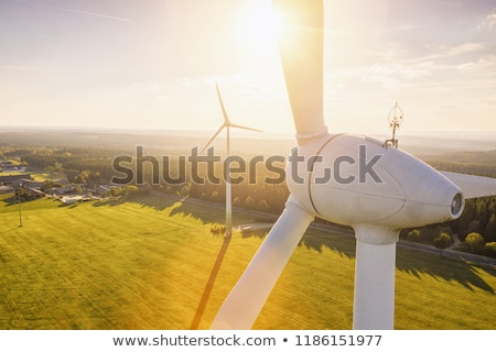 Zdjęcia stock: Windmill Tower In The Field