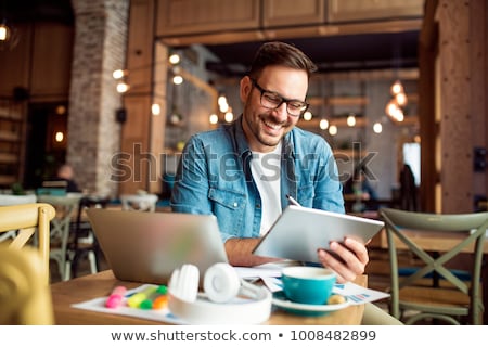 Stockfoto: Young Man With Coffee Or Tea