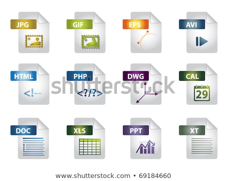 File Extension Icon Series Stock fotó © graphit