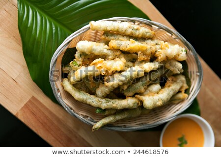 Stockfoto: Fried Tempura Asparagus