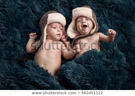 Stock photo: Baby Twins Playing
