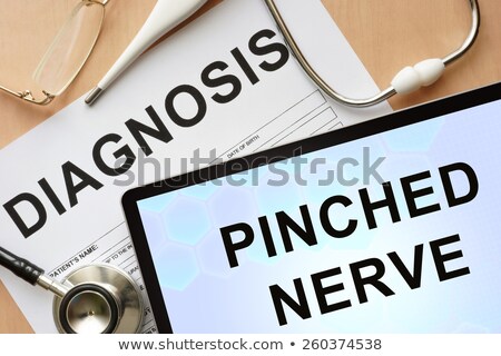 Сток-фото: Diagnosis - Pinched Nerve Medical Concept