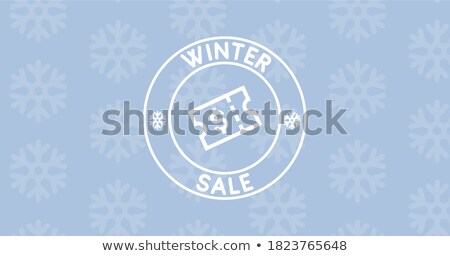 Stok fotoğraf: Winter Sale Logo Collection