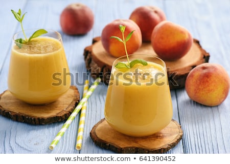 Foto stock: Peach Smoothie