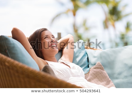 Imagine de stoc: Beautiful Woman Relaxing On Vacation