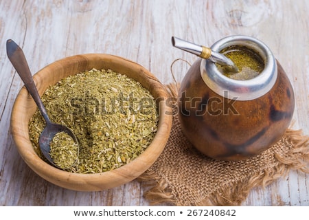 Сток-фото: Yerba Mate Cup And Straw