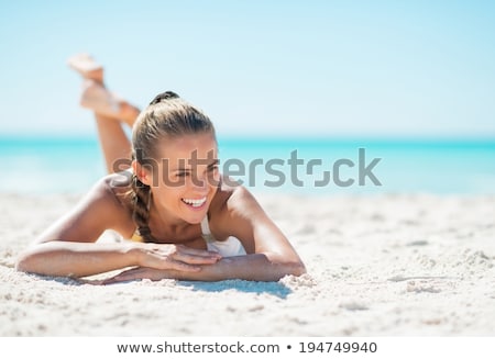 ストックフォト: Enjoy Summer Summertime Vacation Woman At Beach