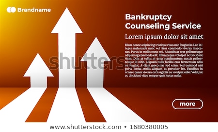 Bankruptcy Counseling Service - Web Template In Trendy Colors Stock foto © Tashatuvango