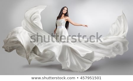 Сток-фото: Woman In White Dress