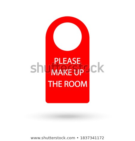 ストックフォト: Vector Illustration Of Doorknob With Red Label