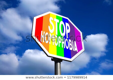 Foto d'archivio: Homophobia On Warning Road Sign