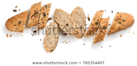 Foto stock: Top View Of Organic Sesame White