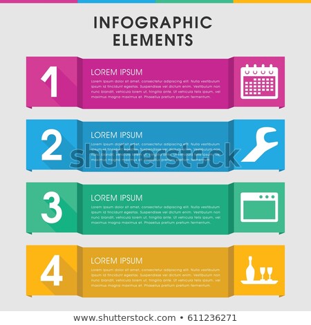 Stok fotoğraf: Wrench Infographic Template