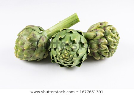 Stock photo: Three Ripe Artichokes