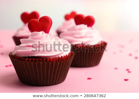 ストックフォト: Close Up Of Red Sweets For Valentines Day