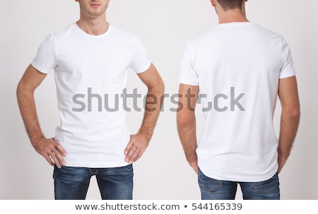 Stock fotó: Blank White T Shirt Model