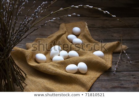 Stock fotó: Eggs Placed On The Old Dirty Cracked Wooden Floor