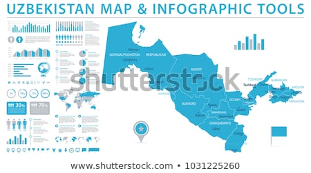 Stock photo: Uzbekistan Map