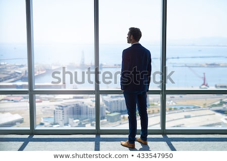 Stock photo: Serious Business Man Looks Away