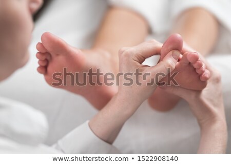 Stockfoto: Detail Foot Reflexology Massage