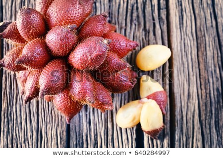 [[stock_photo]]: Close Up Salak Fruits On Wood Tablethai And Indonesian Local Fruits